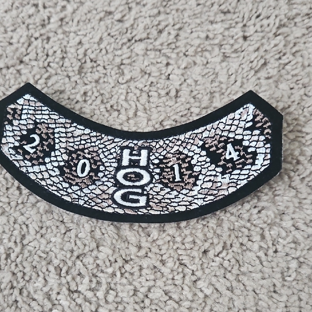 Harley-Davidson HOG Patch Black and White
